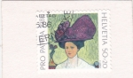 Stamps Switzerland -  El sombrero violeta