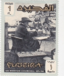 Stamps : Asia : United_Arab_Emirates :  SIR WINSTON CHURCHILL 1874-1965
