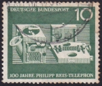 Stamps Germany -  100 años teléfono de Philip Reis