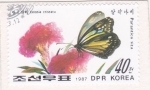 Stamps North Korea -  Mariposa