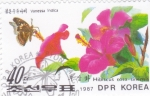 Stamps North Korea -  Mariposa