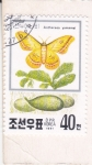 Stamps North Korea -  Mariposa