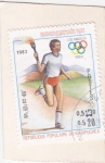 Stamps Cambodia -  OLIMPIADA LOS ANGELES 84