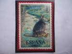Stamps Spain -  Ed:ES 2102 - Topo de río - Desmana Pyrenaica -