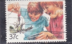 Sellos de Europa - Australia -  niños