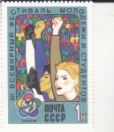 Stamps Russia -  Jóvenes de diferentes razas