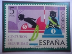 Stamps Spain -  Ed:Es 2314 - Sinturón de Seguridad - Serie: Carretera Segura.