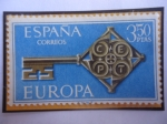 Sellos de Europa - Espa�a -  Ed:Es 1868 - Europa -C.E.P.T. en Agarre de la Llave.