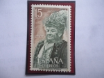 Stamps Spain -  Ed:Es 2071 - Emilia Pardo Basan (1851-1921-)Novelista - Condesa de Pardo Bajan - Serie: Españoles Ce