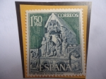 Sellos de Europa - Espaa -  Ed:Es 1877- Basílica San Vicente - Ávila - Adoración de los Magos - Serie: Turismo (1968)
