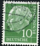 Stamps Germany -  Theodor Heuss