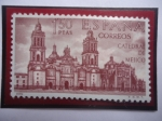 Stamps Spain -  Ed:Es 1997 -Catedral de Mexico - Serie: Exploradores y Colonizadores de América.
