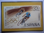 Stamps Spain -  Ed:Es 1887- Juegos Olímpico- Mexico 1968 - Ciclismo - Juegos Olímpicos de Verano.