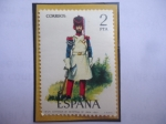 Stamps Spain -  Ed:Es 2351- Gastador de Infantería de Línea 1821 - Serie: Uniformes Militares (1976)