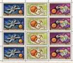 Stamps : Europe : Hungary :  Marte: sondas Mars 2 y 3 y Mariner 9