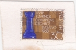 Stamps Switzerland -  XVIII torneo olímpico ajedrez Lugano