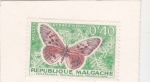 Sellos de Africa - Madagascar -  Mariposa