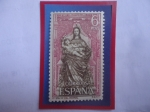 Stamps Spain -  Ed:Es 1896-Monasterio de Santa María del Parral - Estatua de la Virgen y el Niño.