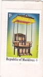 Stamps : Asia : Maldives :  Trono real