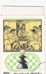 Sellos de Europa - Hungr�a -  Royal Chess Party, siglo XV, Libro de Ajedrez Italiano