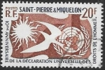 Stamps San Pierre & Miquelon -  derechos humanos
