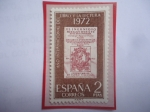 Stamps Spain -  Ed:2076-Año Internacional del Libro y la Lectura (1972)-Portada del Libro Don Quijote de Cervantes.