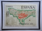 Sellos de Europa - Espa�a -  Ed:Es 2110 - Hispanidad 1972 - Plaza y Bahía de Puerto Rico.