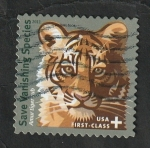 Sellos de America - Estados Unidos -  4415 - Protección a las especies, Tigre