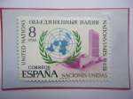 Stamps Spain -  Ed:2004- Naciones Unidas- Sede de la Organización de las Naciones Unidas (ONU)- Emblema
