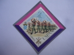 Stamps Spain -  Ed:2044 - 50 aniversario Creación de la Legión - Legión Extranjera Española- Legionarios en Desfile.
