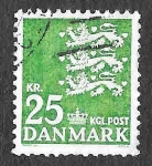 Stamps Denmark -  400 - Sello Estatal