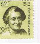 Stamps : Asia : India :  Indira  Gandhi
