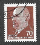 Stamps Germany -  590 - Walter Ernst Paul Ulbricht (DDR)