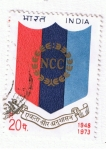 Stamps India -  Bandera  NCC 1948 - 1973