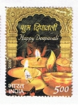 Stamps : Asia : India :  Happy Deepavali