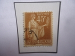 Stamps France -  Alegoría de la Paz - Sello de 45 Cént. Frances. Año 1933