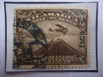 Stamps Nicaragua -  Volcán Momotombo-(Ubucadon león)