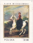 Stamps Poland -  RETRATO- Piotr Michalowski