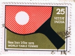 Stamps : Asia : India :  World Table Tennis  1975