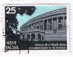 Stamps : Asia : India :  25 th  Aniversary ot the Republic