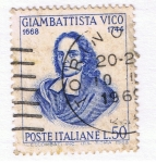 Sellos del Mundo : Europa : Italia : Giambattista Vico 1668 1744
