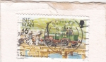 Stamps Isle of Man -  Ferrocarril de espigón de Port Erin