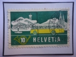 Stamps Switzerland -  Brisones (Graubünden-Catón Suizo)- Paisaje Invernal Alpino - Los Alpes Suizo.