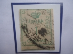 Sellos de Europa - Espa�a -  Ed:Es 291 - Corona y Número - Sello 1 Céntimo, del Año 1920