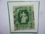 Stamps Hungary -  Industria y Agricultura - SAelo de 2 florín Húngaro, Año 19553.