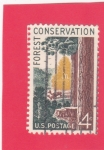 Stamps United States -  conservación forestal