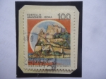 Stamps Italy -  Castillo Ischia- Castillo Aragonés de Isquia-Fortificación Medieval-Golgo de Nápoles..