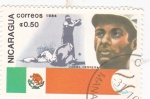 Stamps Nicaragua -  Beisbol- Daniel Herrera