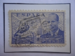 Stamps Spain -  Ed:944- Juan de la Cierva y Codorniu (1895-1936)-Aviador- Autogiro C-30, volando sobre Madrid.