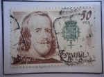 Stamps Spain -  Ed:2555- Reyes de la Casa de Austria (Dinastía Habsburgo)- Felipe IV - Escudo de Armas.